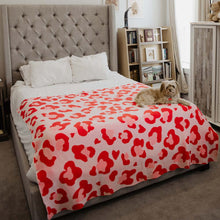 Load image into Gallery viewer, PINK LEOPARD BLANKET
