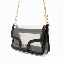 Load image into Gallery viewer, CLEAR GAME DAY STADIUM SHOULDER BAG - BLACK