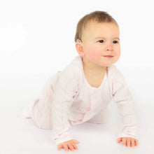 Load image into Gallery viewer, MAGNETIC ME POINTELLE FOOTIE - LOVE LINES PINK