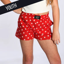 Load image into Gallery viewer, GIRLS RED STAR LULU SHORTS