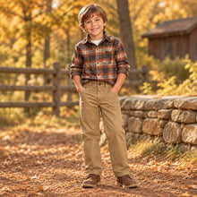 Load image into Gallery viewer, PROPERLY TIED BOYS HARVEST WORK PANT - CAMEL