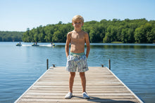 Load image into Gallery viewer, PROPERLY TIED BOYS SHORDEES SWIM TRUNK - SAGE CAMO