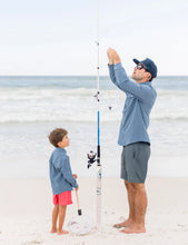 Load image into Gallery viewer, PROPERLY TIED BOYS REELTECH FISHING SHIRT DUST BLUE