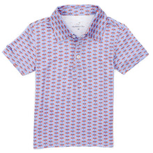 Load image into Gallery viewer, PROPERLY TIED BOY'S INLET POLO-FREEDOM FLAG