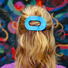 Load image into Gallery viewer, TELETIES ROUND FLAT HAIR CLIP / MEDIUM MIAMI VICE