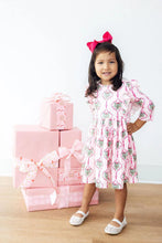 Load image into Gallery viewer, MERRY MISTLETOE RUFFLE TWIRL DRESS