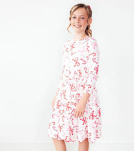 Load image into Gallery viewer, CANDY CANE LANE L/S POCKET TWIRL DRESS