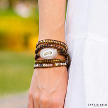 Load image into Gallery viewer, AGATE WRAP BRACELET - MOONLIGHT GODDESS