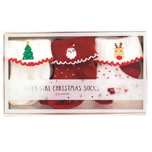 Load image into Gallery viewer, MUD PIE GIRL CHRISTMAS SOCK BOX SET