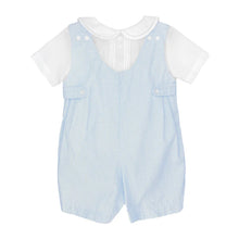 Load image into Gallery viewer, BLUE CHECK ROMPER W/HAT