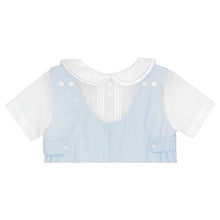 Load image into Gallery viewer, BLUE CHECK ROMPER W/HAT