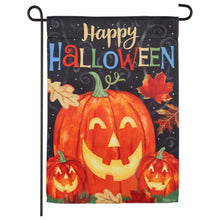 Load image into Gallery viewer, HAUNTED HALLOWEEN GARDEN SUEDE FLAG