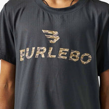 Load image into Gallery viewer, YOUTH BURLEBO GO TO TEE - BLACK AND CLASSIC DEER CAMO