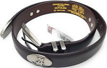 Load image into Gallery viewer, AL CONCHO DARK BROWN LEATHER BELT