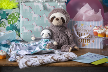 Load image into Gallery viewer, LITTLE KNOTTIE BLANKET - SLOTH