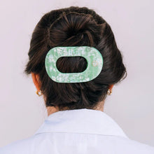 Load image into Gallery viewer, TELETIES ROUND FLAT HAIR CLIP / LARGE SPRING SPLASH