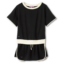 Load image into Gallery viewer, BLACK/IVORY ACTIVE - SKORT SET