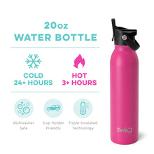 Load image into Gallery viewer, SWIG, FLIP & SIP WATERBOTTLE - HOT PINK