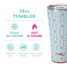 Load image into Gallery viewer, 32 oz SWIG STAINLESS STEEL INSULATED TUMBLER - HOME RUN