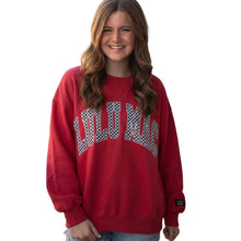 Load image into Gallery viewer, LULU MAC CRIMSON HOUNDSTOOTH