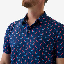 Load image into Gallery viewer, BURLEBO PERFORMANCE POLO - USA EAGLE