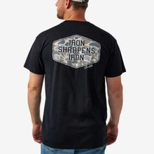 Load image into Gallery viewer, BURLEBO IRON SHARPEN IRON TEE - BLACK