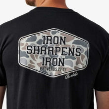 Load image into Gallery viewer, BURLEBO IRON SHARPEN IRON TEE - BLACK
