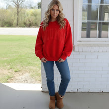 Load image into Gallery viewer, LULU MAC SWEATSHIRT - RED