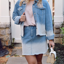 Load image into Gallery viewer, POSIE DENIM SKIRT