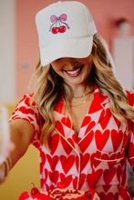 Load image into Gallery viewer, CHERRY BOW FOAM TRUCKER HAT
