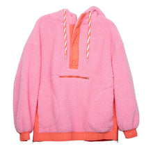Load image into Gallery viewer, TWO-TONED SHERPA PULLOVER - PINK