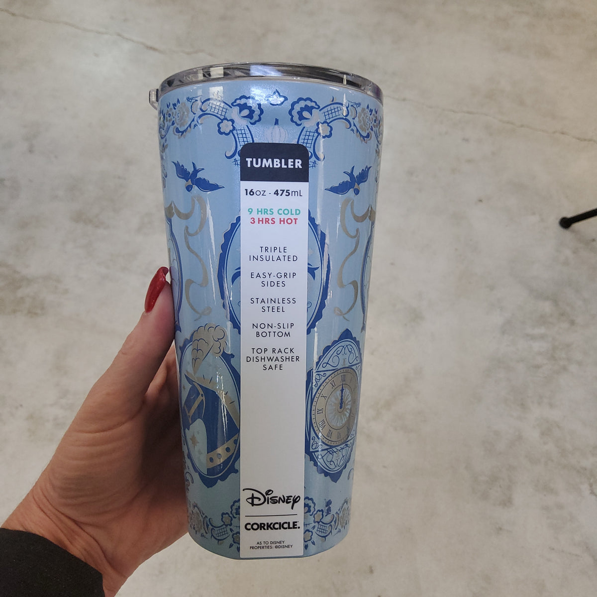 Corkcicle Disney Princess Cinderella Tumbler, 16 oz. - Insulated