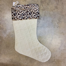 Load image into Gallery viewer, QUILTED STOCKING - LEOPARD
