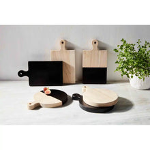 Load image into Gallery viewer, BLACK AND TAN CHARCUTERIE BOARD SET