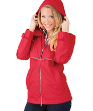 Load image into Gallery viewer, CHARLES RIVER NEW ENGLANDER RAIN JACKET - RED
