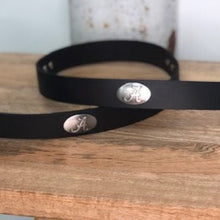 Load image into Gallery viewer, AL CONCHO DARK BROWN LEATHER BELT