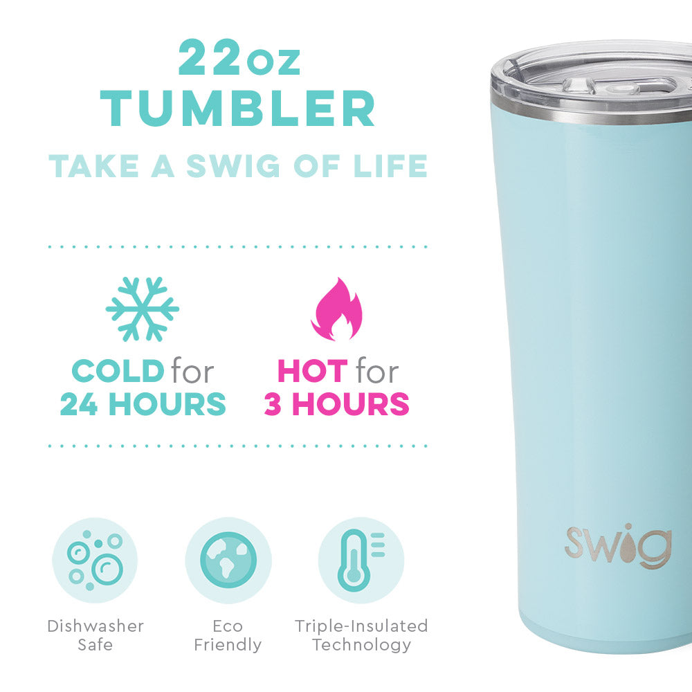 Swig : Shimmer Aquamarine Travel Mug (18oz)