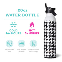 Load image into Gallery viewer, SWIG, FLIP & SIP WATERBOTTLE-HOUNDSTOOTH
