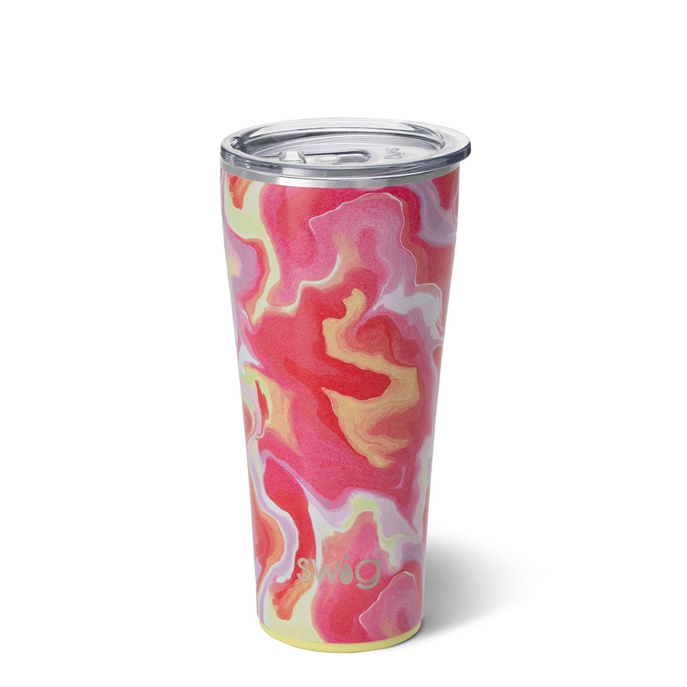 Swig Life, Dining, Swig Life Pink Island Bloom Stainless Steel Insulated Tumbler  32 Oz Nwt