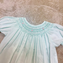 Load image into Gallery viewer, MIA MINT SMOCKED DRESS - NB