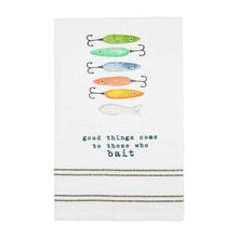 Load image into Gallery viewer, LAKE WATERCOLOR FLOUR SACK HAND TOWEL