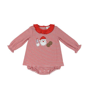MILK AND COOKIES APPLIQUE SKIRTED BUBBLE