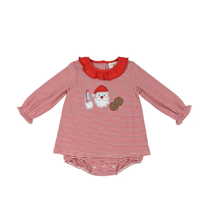 MILK AND COOKIES APPLIQUE SKIRTED BUBBLE