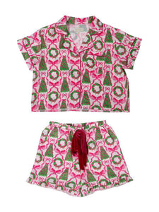 BOWS AND TREES PJ SET