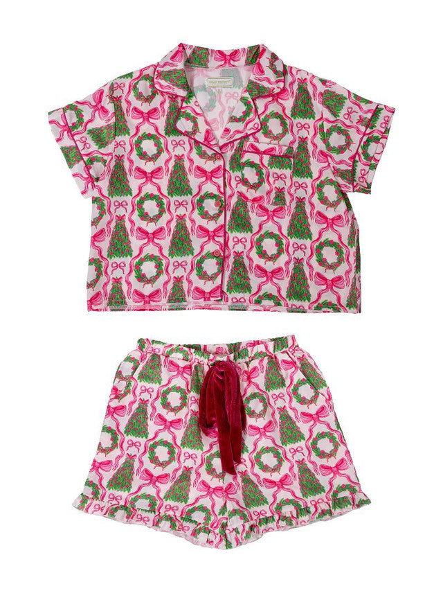 BOWS AND TREES PJ SET