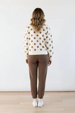 Load image into Gallery viewer, LOUNGE CREW NECK PULLOVER - CREAM POLKA DOT
