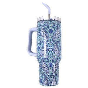 SIMPLY SOUTHERN PARIS PAISLEY TUMBLER 40oz.