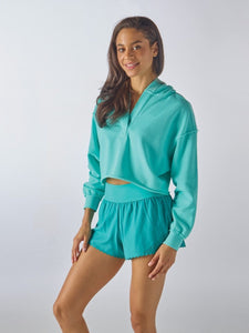 SCALLOP SHORT - TEAL