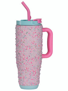 PEARLS AND RHINESTONES TUMBLER 40oz.