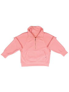 HALF ZIP RAGLAND - PETAL